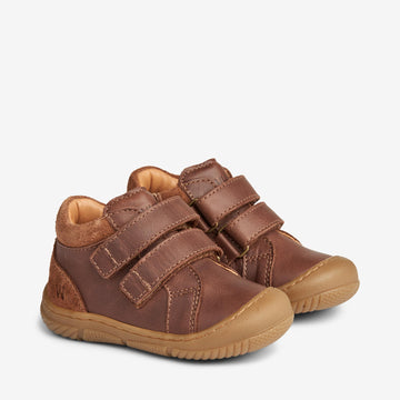 Wheat Footwear Ivalo Dobbelt Velcro | Baby Prewalkers 9002 cognac