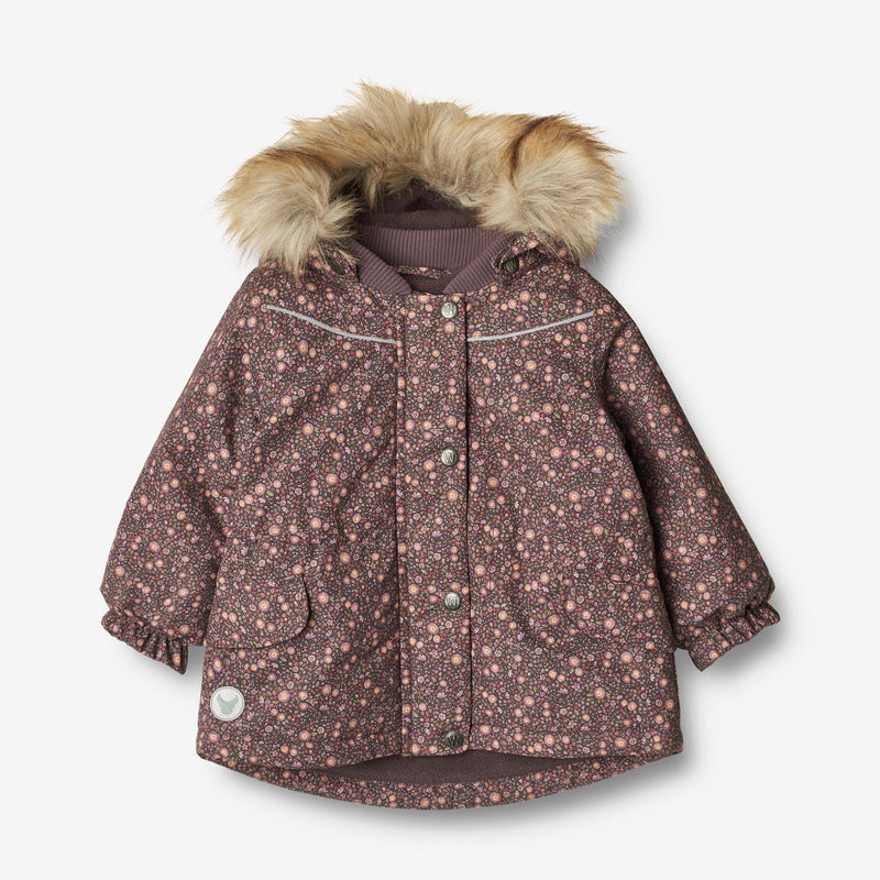 Wheat Outerwear Jakke Mathilde | Baby Jackets 3121 eggplant buttercups