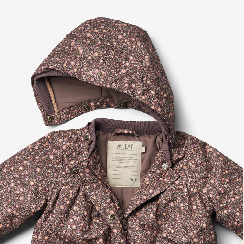 Wheat Outerwear Jakke Mimmi Tech | Baby Jackets 3121 eggplant buttercups