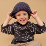 Wheat Main Jacquard-pullover Elias Pullover 0064 charcoal melange