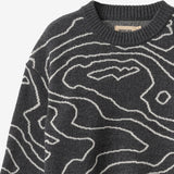 Wheat Main Jacquard-pullover Elias Pullover 0064 charcoal melange