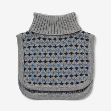 Wheat Outerwear Jacquard Halsedisse Stoffe Accessories 0105 grey melange