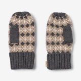 Wheat Outerwear Jacquard Luffer Haansi Accessories 0064 charcoal melange