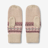 Wheat Outerwear Jacquard Mittens Cotta Accessories 2026 rose