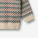 Wheat Main Jacquard Pullover Harlow Pullover 3191 offwhite