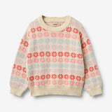 Wheat Main Jacquard Pullover Harlow Pullover 9659 sandshell flowers