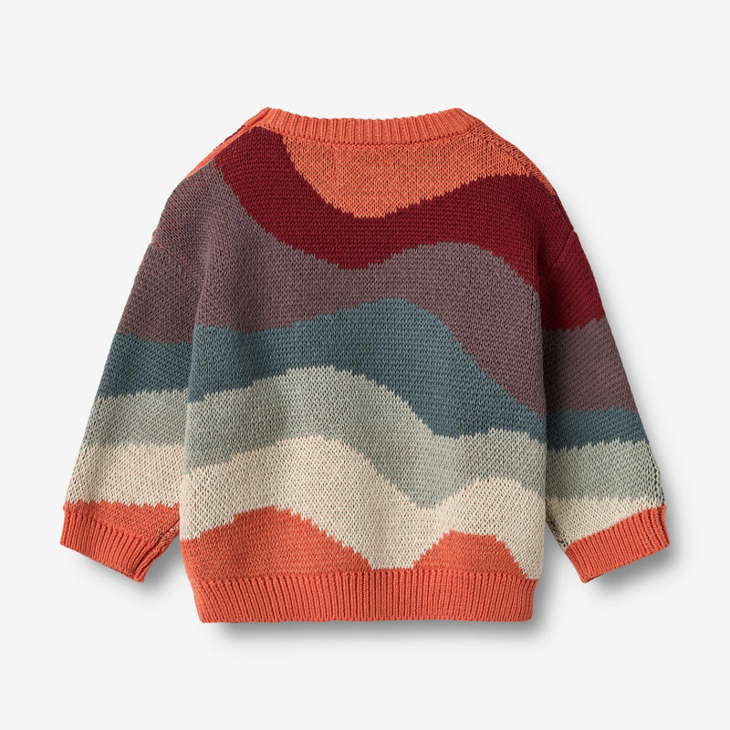 Wheat Main Jacquard Pullover Knud Knitted Tops 9042 multi
