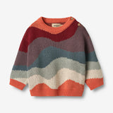 Wheat Main Jacquard Pullover Knud Knitted Tops 9042 multi