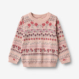 Wheat Main Jacquard Pullover Mikmak Pullover 2317 dim rose