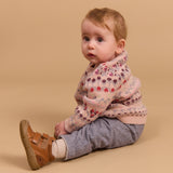 Wheat Main Jacquard Pullover Mikmak Pullover 2317 dim rose