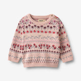 Wheat Main Jacquard Pullover Mikmak Pullover 2317 dim rose