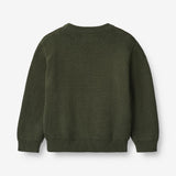 Wheat Main  Jacquard Pullover Raket Knitted Tops 1687 forest night