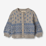 Wheat Main  Jacquard Strik Pullover Mimi Knitted Tops 3229 warm grey melange