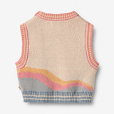 Wheat Main Jacquard Vest Maria Knitted Tops 9042 multi