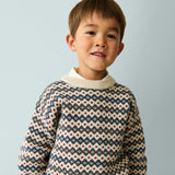 Wheat Main Jacquardpullover Harlow Pullover 9624 flint