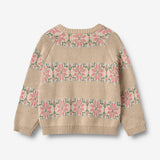 Wheat Main Jacquard Pullover Alberte Knitted Tops 3354 warm sand