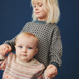 Wheat Main Jacquard Pullover Flores Knitted Tops 1460 stormy weather