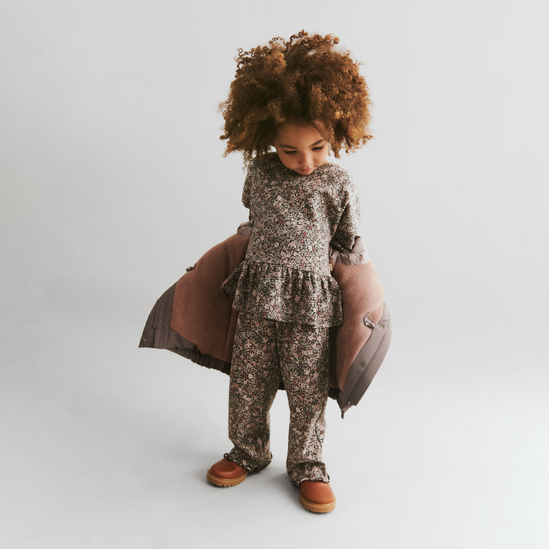 Wheat Main Jersey Bukser Ela Trousers 9565 purple stone flowers