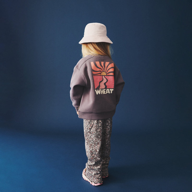 Wheat Main Jersey Bukser Ela Trousers 9565 purple stone flowers