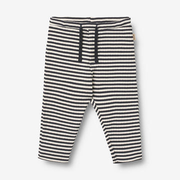 Wheat Main Jersey Bukser Manfred Trousers 9432 navy rib stripe