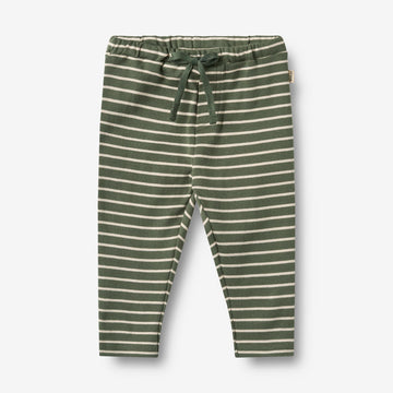Wheat Main Jersey Bukser Manfred Trousers 4076 dark green stripe
