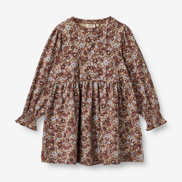 Wheat Jersey Dress Eliane Dresses 9407 flowers in plenty