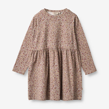 Wheat Main  Jersey Kjole Sessa Dresses 0098 grey rose flowers