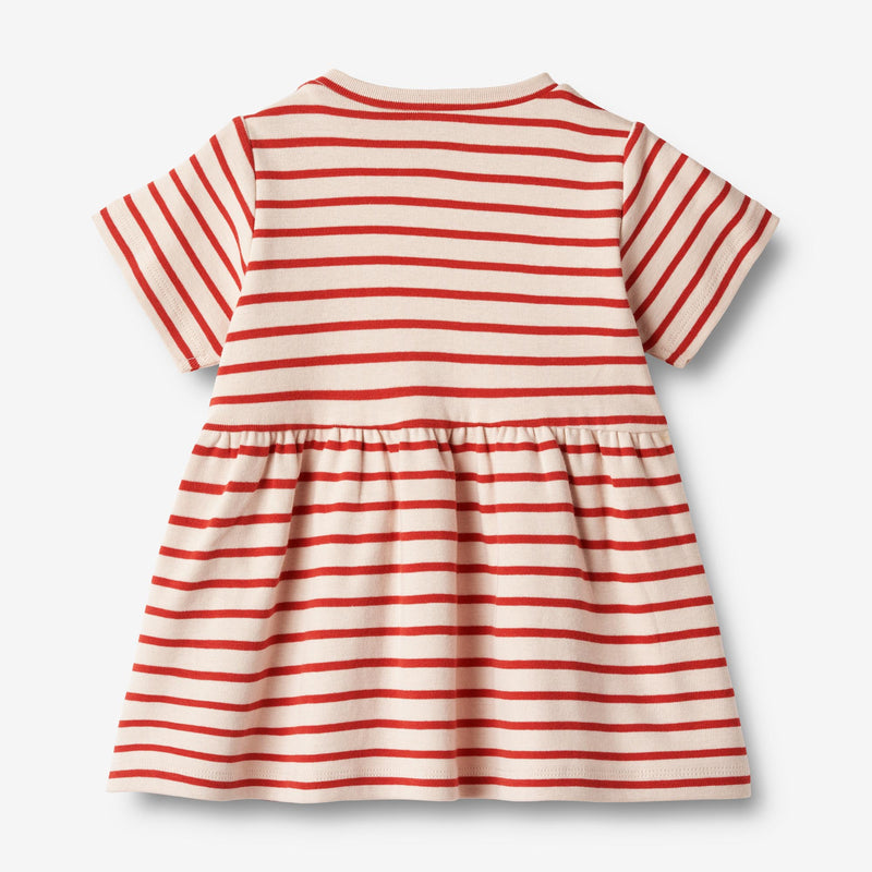 Wheat Main   Jersey Kjole Anna Dresses 2078 red stripe