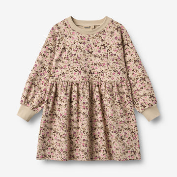Wheat Main Jersey Kjole Dorthea Dress 9769 soft sand flower wine