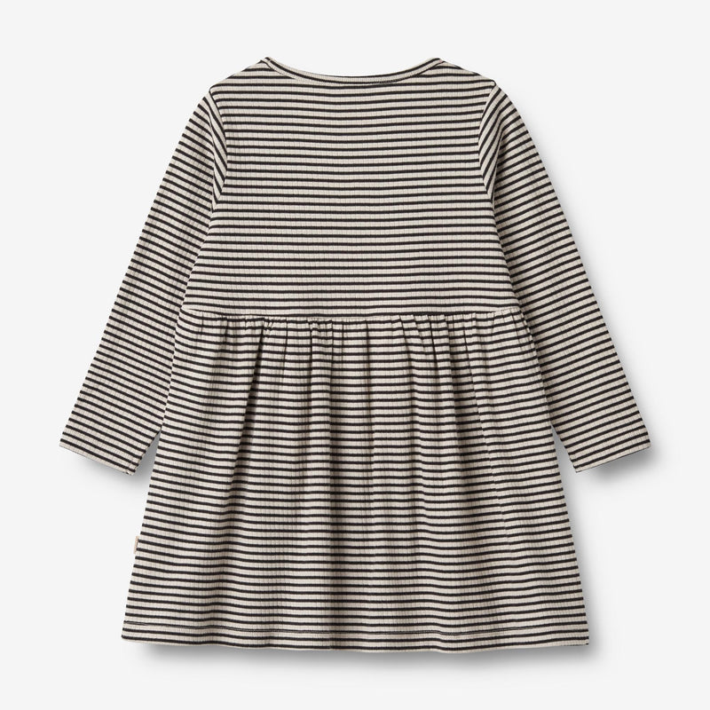 Wheat Main Jersey Kjole Sessa Dresses 0040 black stripe