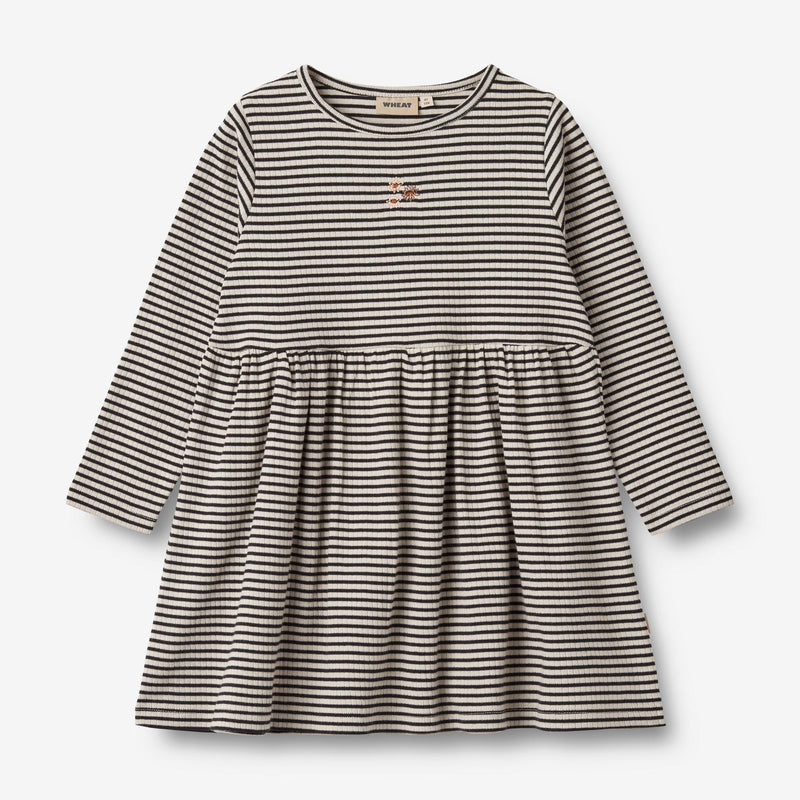 Wheat Main Jersey Kjole Sessa Dresses 0040 black stripe