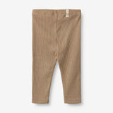 Wheat Main  Jersey Leggings Jules | Baby Leggings 3238 beige rib stripe