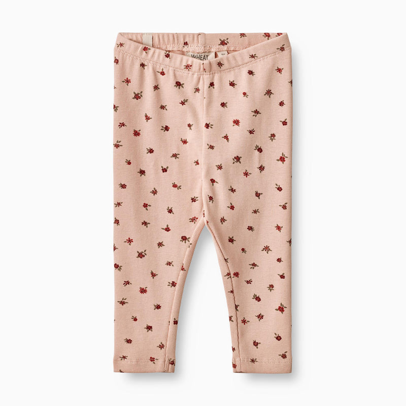 Wheat Main  Jersey Leggings Jules | Baby Leggings 2359 pink sand flowers