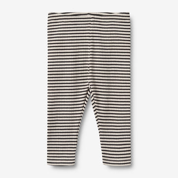 Wheat Main Stribede Jersey Leggings Jules | Baby Leggings 0040 black stripe