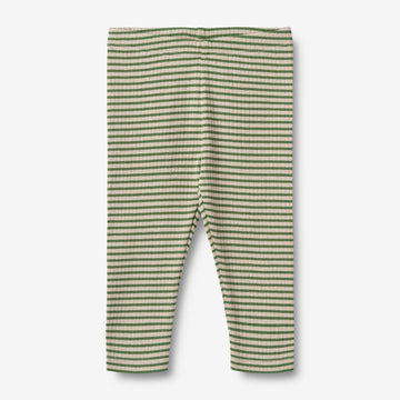 Wheat Main Stribede Jersey Leggings Jules | Baby Leggings 1142 elm green stripe