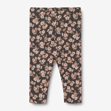 Wheat Main Printet Jersey Leggings Jules | Baby Leggings 1183 raven anemones