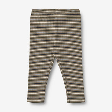 Wheat Main Jersey Rib Leggings Jules | Baby Leggings 0181 multi stripe