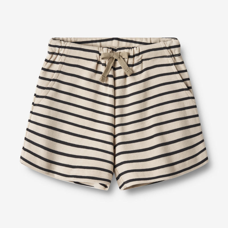 Wheat Main   Jersey Shorts Kalle Shorts 1433 navy stripe