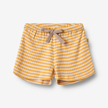 Wheat Main Jersey Shorts Vic Shorts 9449 yellow rib stripe