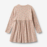 Wheat Main Jersey kjole Emmy Dress 9764 grey cloud flowers