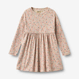 Wheat Main Jersey kjole Emmy Dress 9764 grey cloud flowers