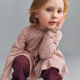 Wheat Main Jersey kjole Sessa Dress 9898 dime rose small flowers