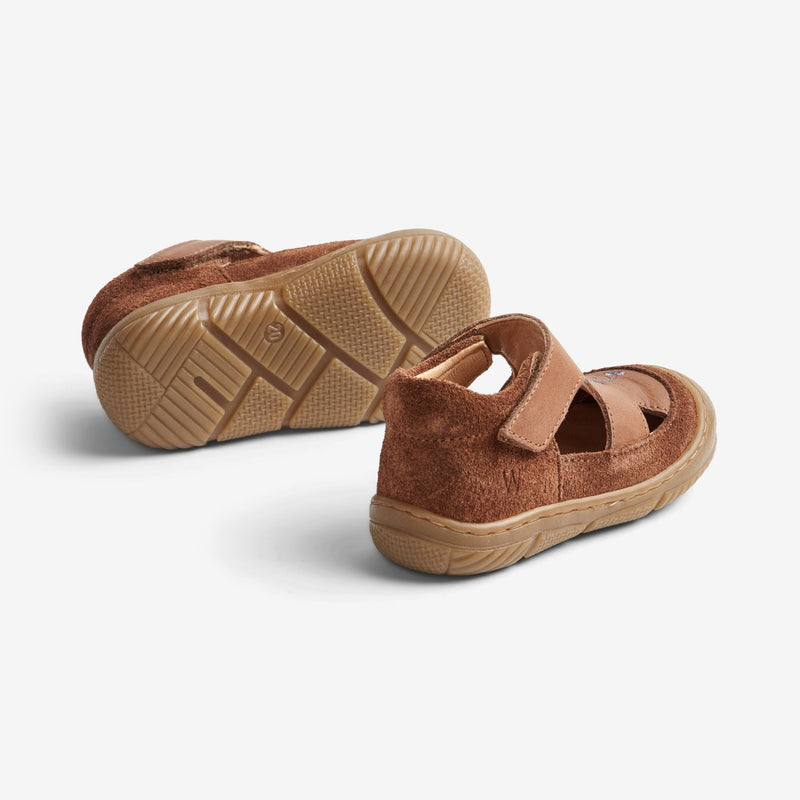 Wheat Footwear Jona Åben Sko | Baby Prewalkers 9002 cognac
