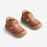 Wheat Footwear Jona Åben Sko | Baby Prewalkers 9002 cognac