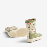Wheat Footwear   Juno Gummistøvle Rubber Boots 4150 green flowers