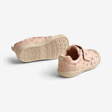 Wheat Footwear Kei Canvas Velcro Sko | Baby Prewalkers 2030 rose beige flowers