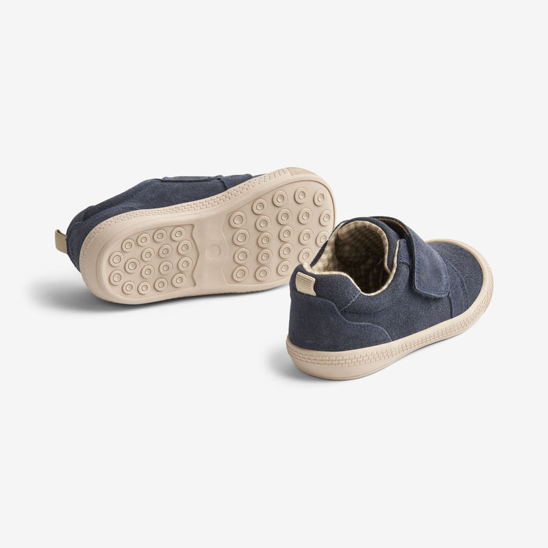 Wheat Footwear Kei Velcro Sko | Baby Prewalkers 1432 navy