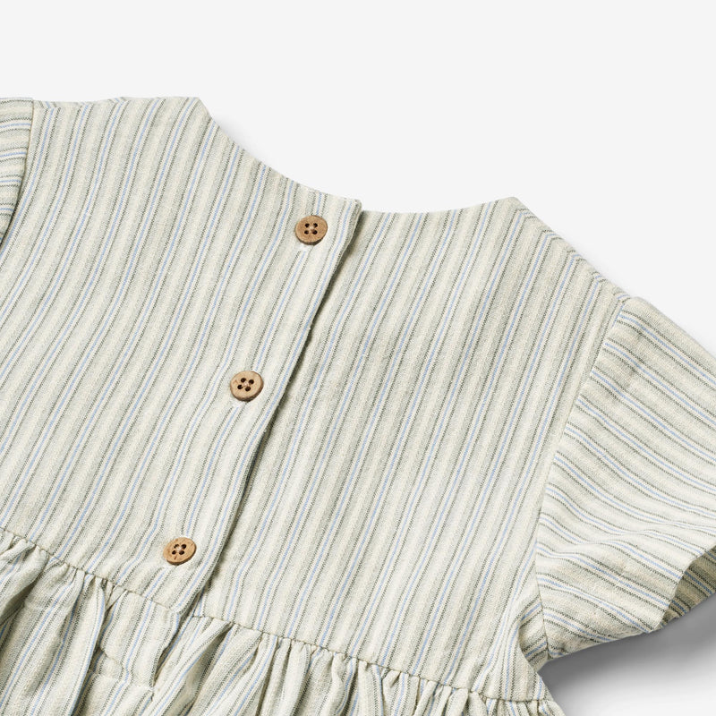 Wheat Main   Kjole Esmaralda Dresses 4109 aquablue stripe
