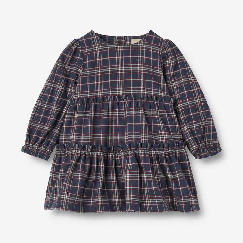 Wheat Main Kjole Fanny Dresses 1437 navy check