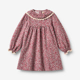 Wheat Main Kjole Krave Elvira Dress 9773 grape flowers